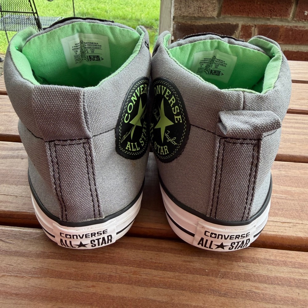 Converse Chuck Taylor All Star High Street Mid Dolphin Green 5 Junior Unisex - Picture 5 of 10